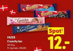 Lidl Fazer Crunchy bar tilbud