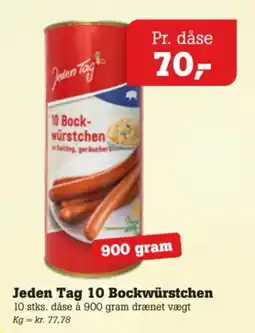 Poetzsch Padborg Jeden Tag 10 Bockwürstchen tilbud