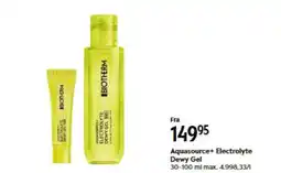 Matas Biotherm Aquasource+ Electrolyte Dewy Gel tilbud