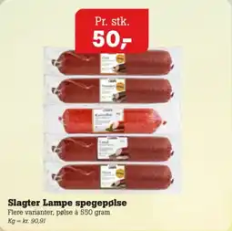 Poetzsch Padborg Slagter Lampe spegepølse tilbud