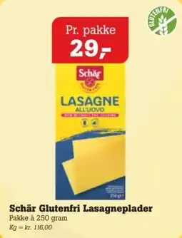 Poetzsch Padborg Schär Glutenfri Lasagneplader tilbud