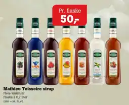 Poetzsch Padborg Mathieu Teisseire sirup tilbud