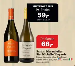 Poetzsch Padborg Sartori Marani eller Ste. Michelle Vinyards tilbud