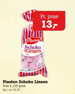 Poetzsch Padborg Piasten Schoko Linsen tilbud