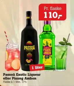 Poetzsch Padborg Passoã Exotic Liqueur eller Pisang Ambon tilbud