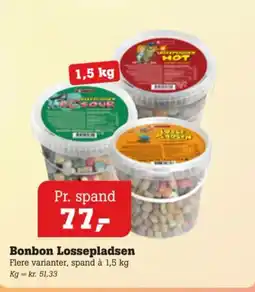 Poetzsch Padborg Bonbon Lossepladsen tilbud
