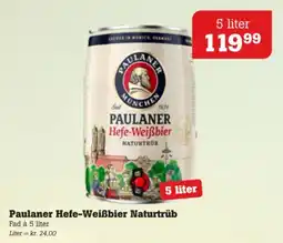 Poetzsch Padborg Paulaner Hefe-Weißbier Naturtrüb tilbud