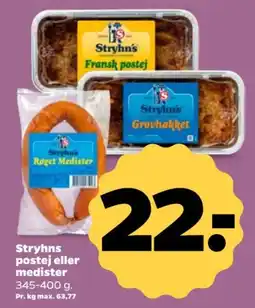 Netto Stryhns postej eller medister tilbud