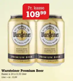 Poetzsch Padborg Warsteiner Premium Beer tilbud