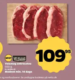 Netto Velsmag entrecotes tilbud