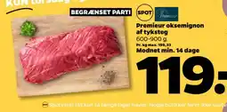 Netto Premieur oksemignon af tyksteg tilbud