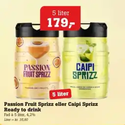 Poetzsch Padborg Passion Fruit Sprizz eller Caipi Sprizz tilbud