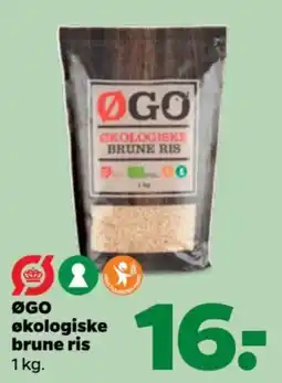 Netto ØGO økologiske brune ris tilbud