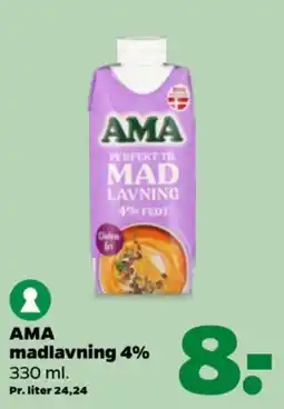 Netto AMA madlavning 4% tilbud