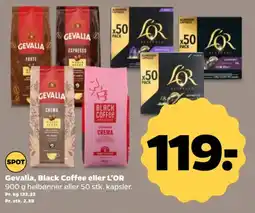 Netto Gevalia, Black Coffee eller L'OR tilbud