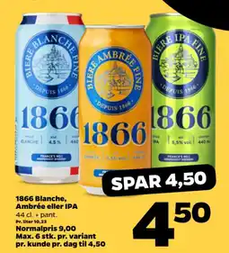 Netto 1866 Blanche, Ambbrée eller IPA tilbud