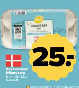 Netto Dava frilandsæg tilbud