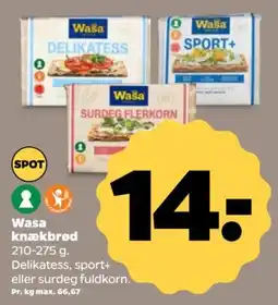 Netto Wasa knækbrød tilbud