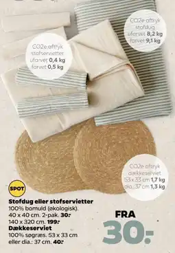 Netto Spot stofdug eller stofservietter tilbud