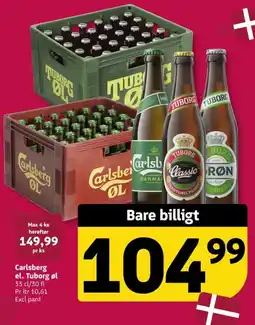 Løvbjerg Carlsberg el. Tuborg øl tilbud