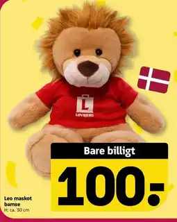 Løvbjerg Løvbjerg Leo maskot bamse tilbud