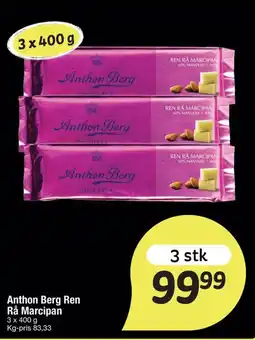 Fakta Tyskland Anthon Berg Ren Rå Marcipan tilbud