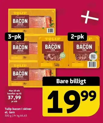 Tulip bacon i skiver el. tern