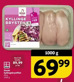 Løvbjerg Rose kyllingebrystfilet tilbud