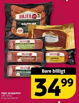 Løvbjerg Højer spegepølser tilbud