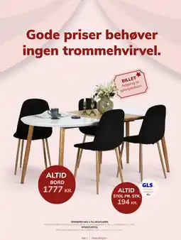Daells Bolighus Daells Bolighus spisebord med 2 tillægssplader tilbud