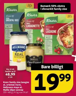 Løvbjerg Knorr dinner kit lasagne tilbud