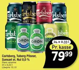 Fakta Tyskland Carlsberg, Tuborg Pilsner, Sunsæt el. Nul 0,0 % tilbud