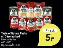 Fakta Tyskland Taste of Nature Pasta tilbud