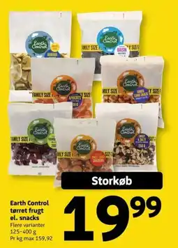 Løvbjerg Earth Control tørret frugt el. snacks tilbud