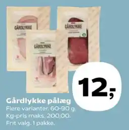 Kvickly Gårdlykke pålæg tilbud