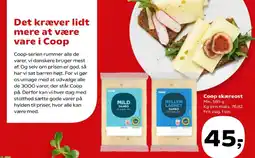 Kvickly Coop skæreost tilbud
