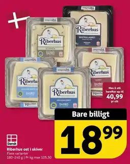 Løvbjerg Riberhus ost i skiver tilbud