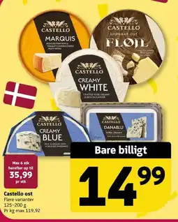 Løvbjerg Castello ost tilbud