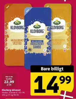 Løvbjerg Klovborg skiveost tilbud