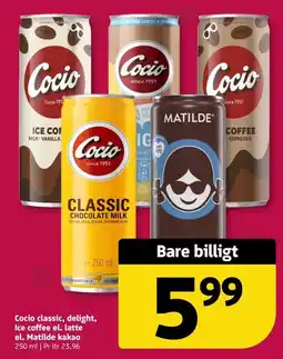 Løvbjerg Cocio classic, delight, ice coffee el. latte el. Matilde kakao tilbud