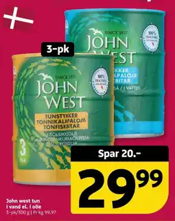 Løvbjerg John west tun tilbud