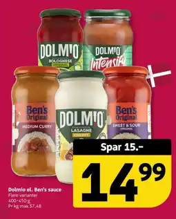 Løvbjerg Dolmio el. Ben's sauce tilbud