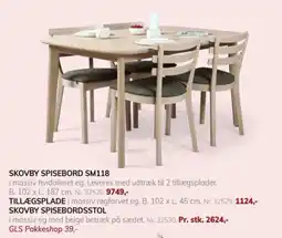 Daells Bolighus Skovby spisebord sm118 tilbud
