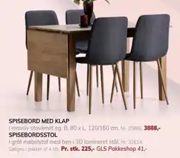 Daells Bolighus Spisebord med klap tilbud