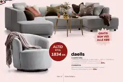 Daells Bolighus daells u-shape sofa tilbud