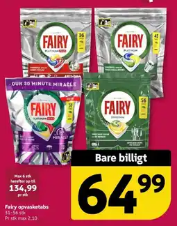 Løvbjerg Fairy opvasketabs tilbud