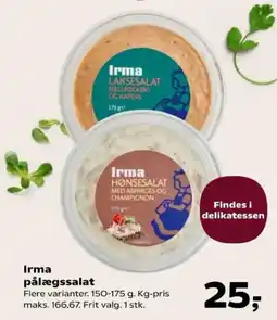 Kvickly Irma pålægssalat tilbud