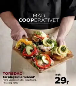 Kvickly Mad Cooperativet Torsdagssmørrebrød tilbud