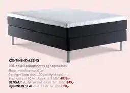 Daells Bolighus Kontinentalseng tilbud