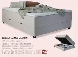 Daells Bolighus Boxmadras med magasin tilbud